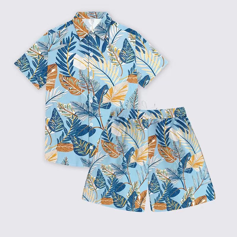 high quality custom men luxury clothing shirt shorts summer streetwear 2 piece men's t-shirts sets for men