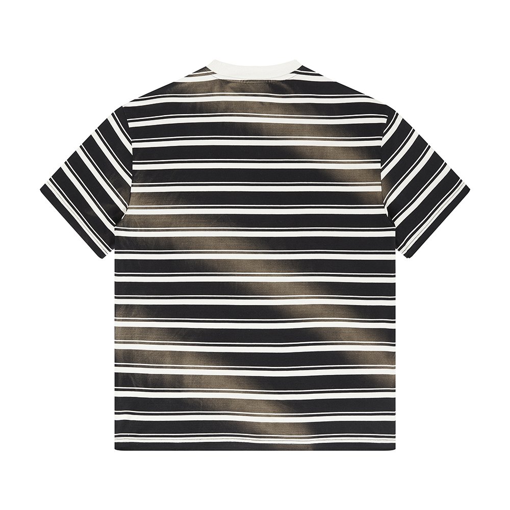 Custom Summer 265gsm Vintage Washed Striped men's T-shirts Wholesale