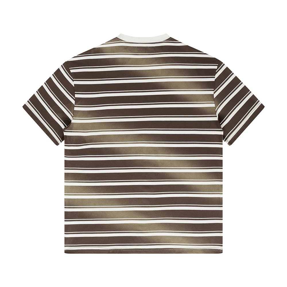 Custom Summer 265gsm Vintage Washed Striped men's T-shirts Wholesale