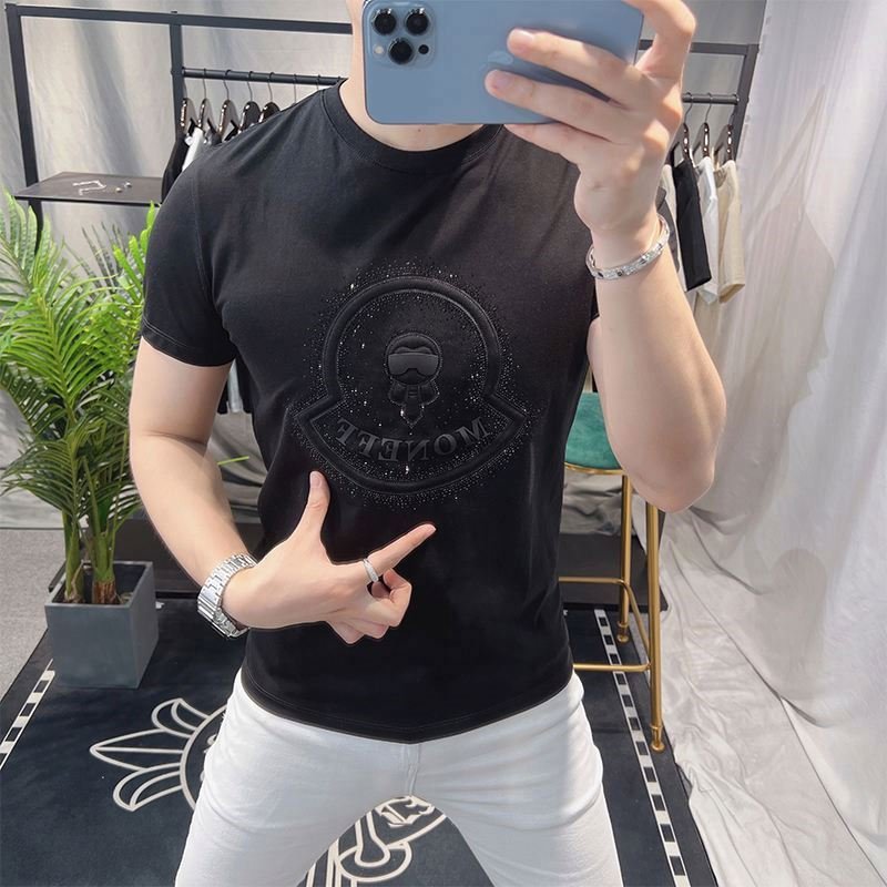 2024 ins hot custom polyester cotton blend t-shirts for men printing brand men's t-shirts high quality graphic tshirts