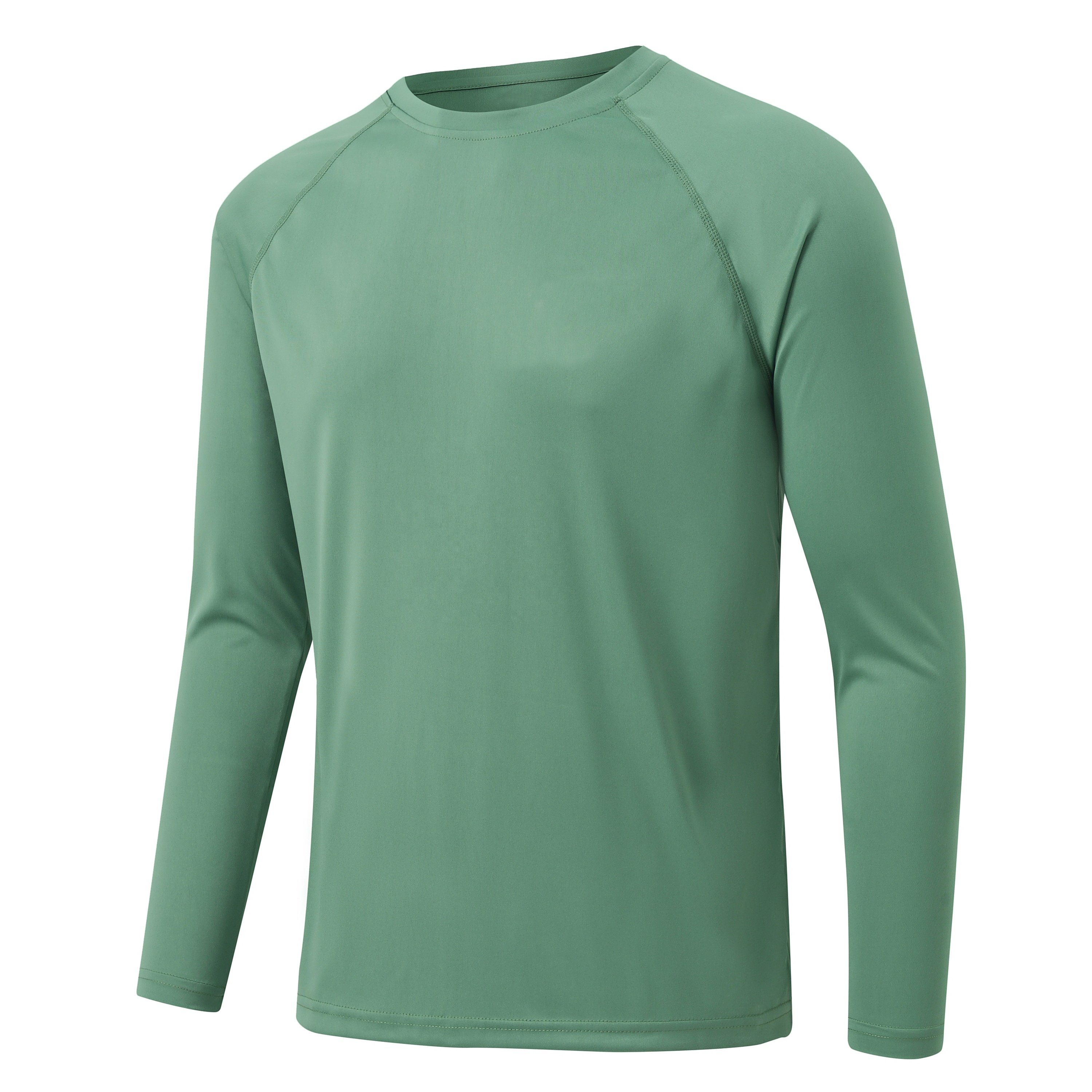 2024 Breathable Men's Long Sleeve T-Shirt Fishing Hiking Workout Outdoor Pullover Shirt Wholesale Men Shirts
