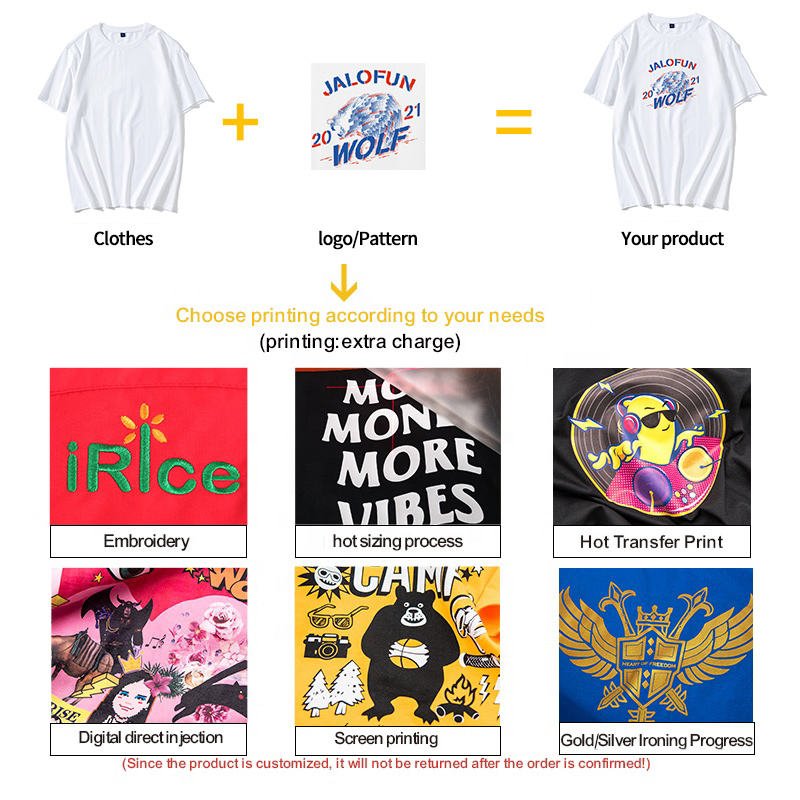 Men's t-shirts oversized embroidery heavy cotton white t shirt for men quality t shirts cotton thick
