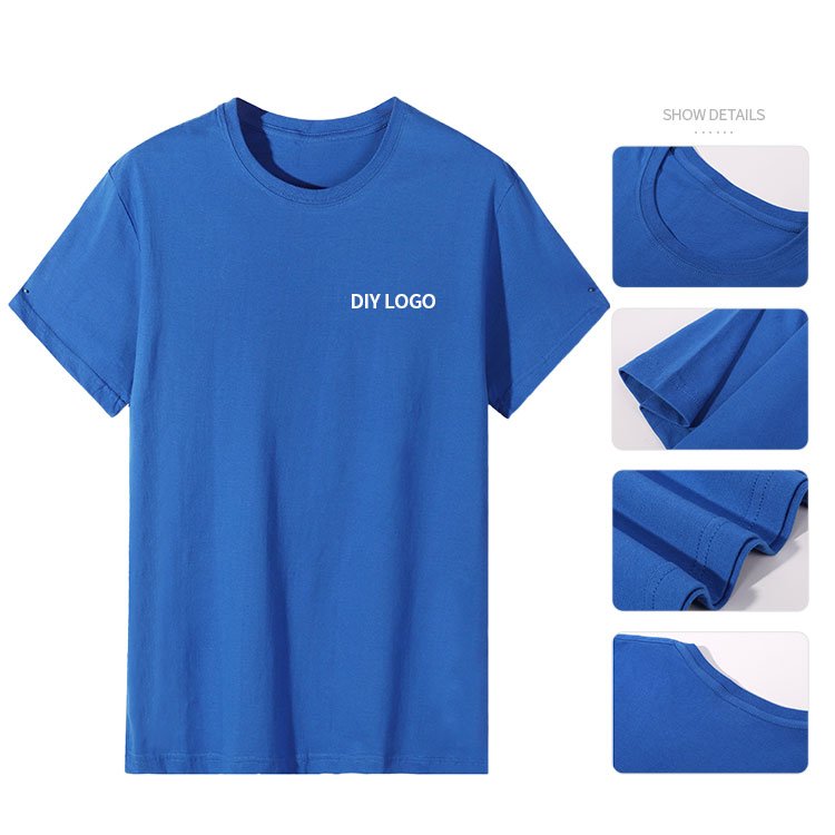 Unisex Short Sleeve 100% Cotton Heat Transfers Dtg Embroidered Logo Screen Custom Printing Tshirt Men's T-shirts T Shirt