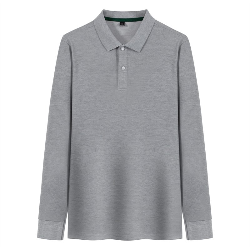 Custom wholesale long sleeved OEM ordinary golf custom printed logo design white long sleeved t-shirt men's polo shirt