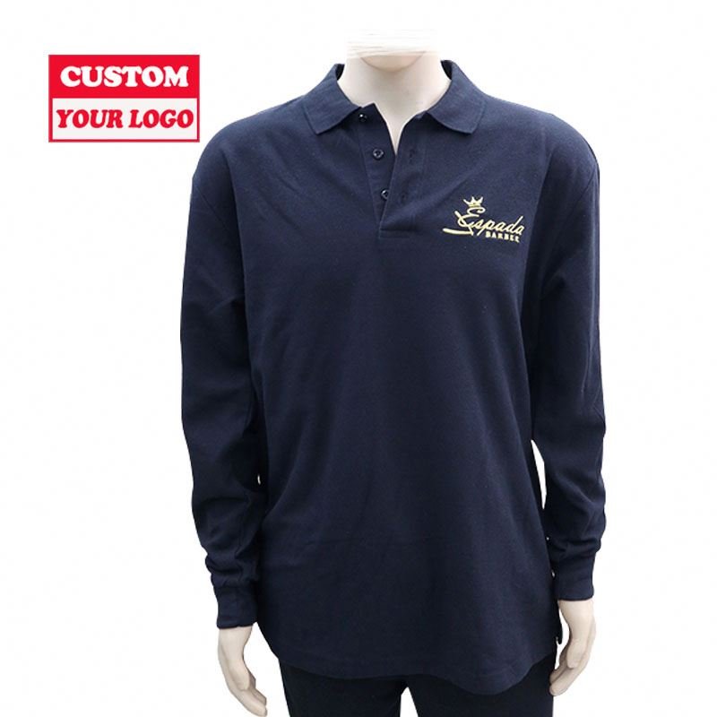 2024 High Quality Boys Men's Knitted Cotton Rugby Polo Shirts For Men With Custom Embroidery Logo Printed Golf Polo T-shirt