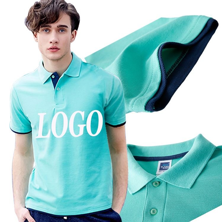 2024 High Quality Boys Men's Knitted Cotton Rugby Polo Shirts For Men With Custom Embroidery Logo Printed Golf Polo T-shirt