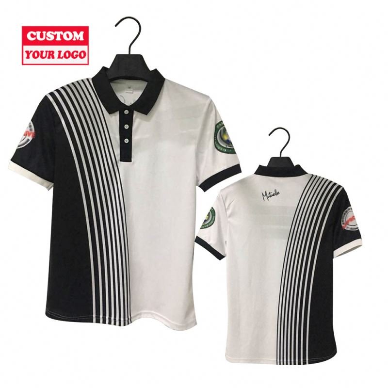 2024 High Quality Boys Men's Knitted Cotton Rugby Polo Shirts For Men With Custom Embroidery Logo Printed Golf Polo T-shirt