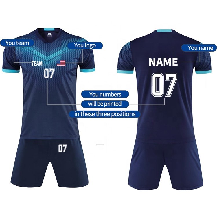 Custom soccer jersey football wear for men sublimation football team t-shirts men's soccer uniform football jersey soccer jersey