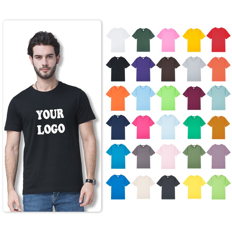 Wholesale High Quality Men's T-Shirt Premium 100% Cotton T Shirt For Men Custom Logo Printed Unisex Tshirt