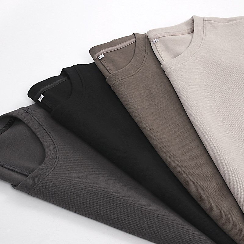 Custom Round Neck Premium Cotton Blank Luxury Oversized Men'S Short Sleeve Plain T-Shirt Plus Size Men'S T-Shirts