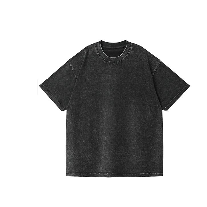 acid washed t shirt custom 100% cotton 230gram high quality Oversized Blank unisex vintage acid wash heavyweight men's t shirts