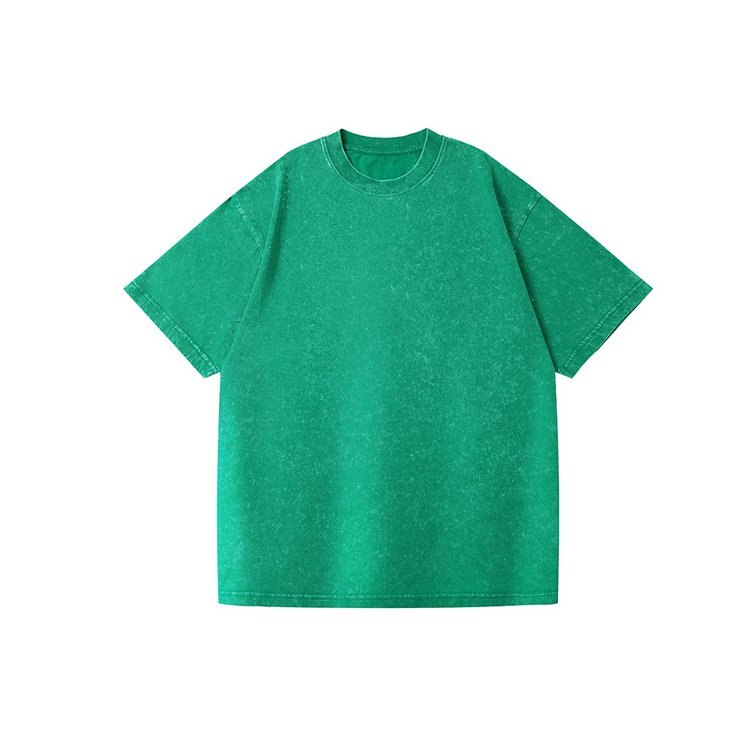 acid washed t shirt custom 100% cotton 230gram high quality Oversized Blank unisex vintage acid wash heavyweight men's t shirts