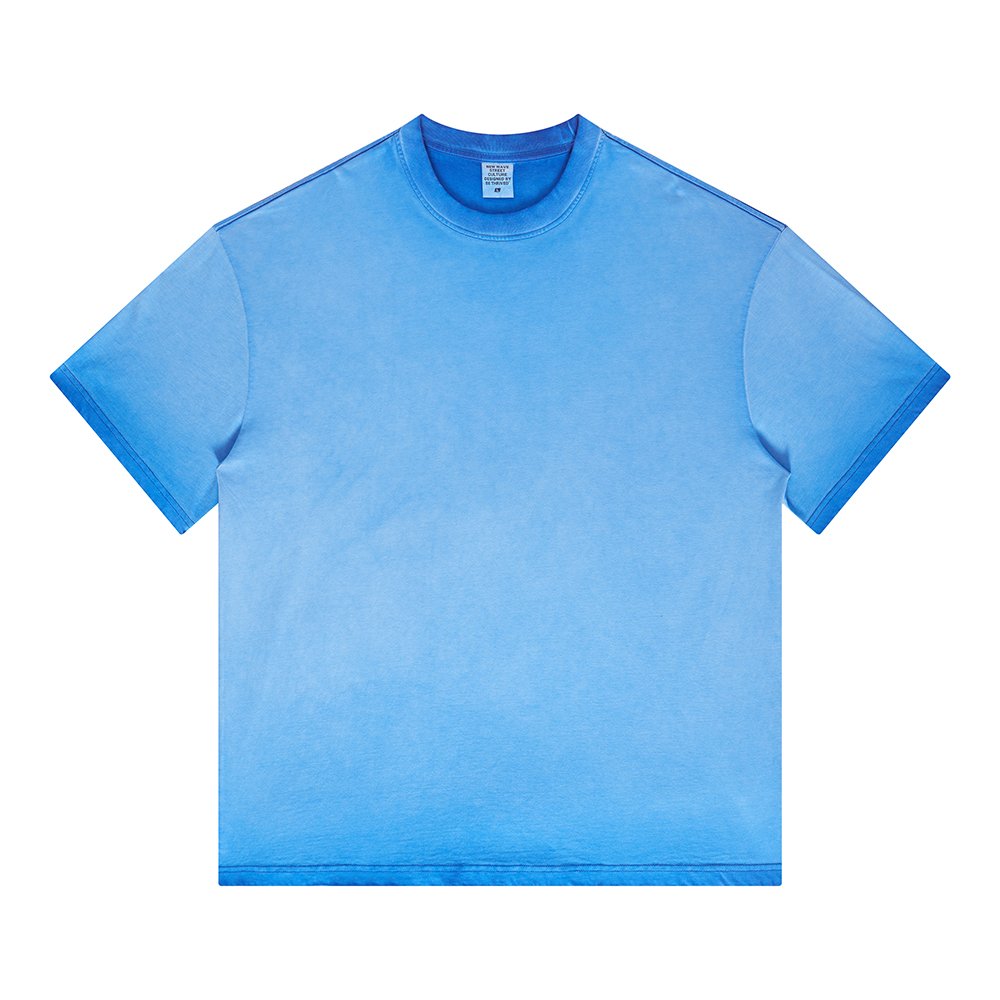 2023 Custom Vintage Gradient Washed 255gsm 100% Cotton Oversized men's T-shirts Wholesale