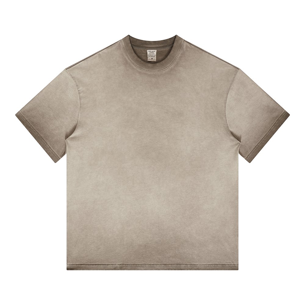 2023 Custom Vintage Gradient Washed 255gsm 100% Cotton Oversized men's T-shirts Wholesale