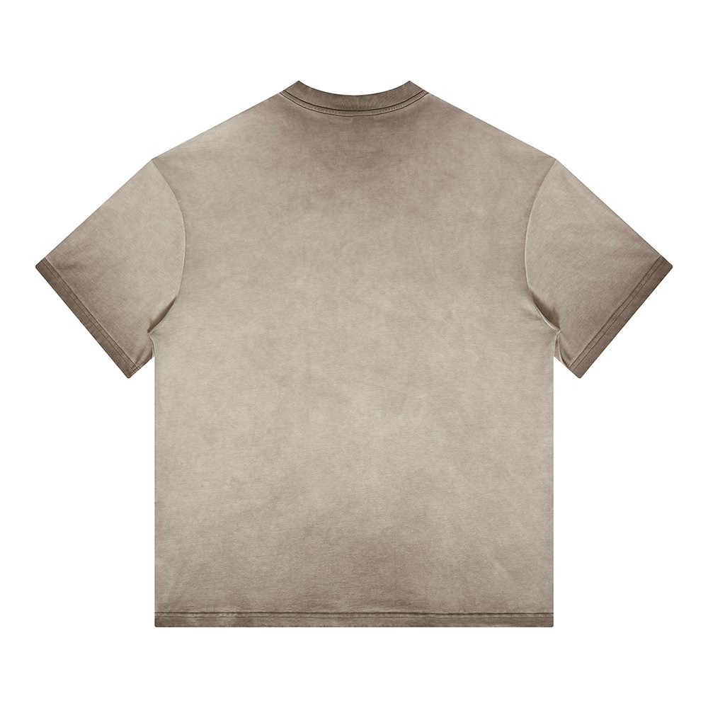 2023 Custom Vintage Gradient Washed 255gsm 100% Cotton Oversized men's T-shirts Wholesale