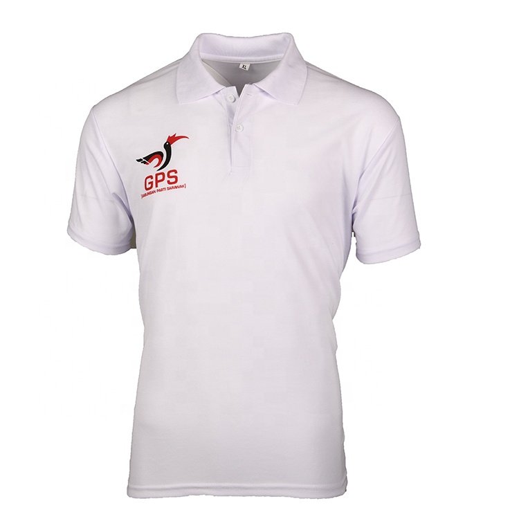 Customized logo printing short sleeve mens polo collar t-shirt jersey material