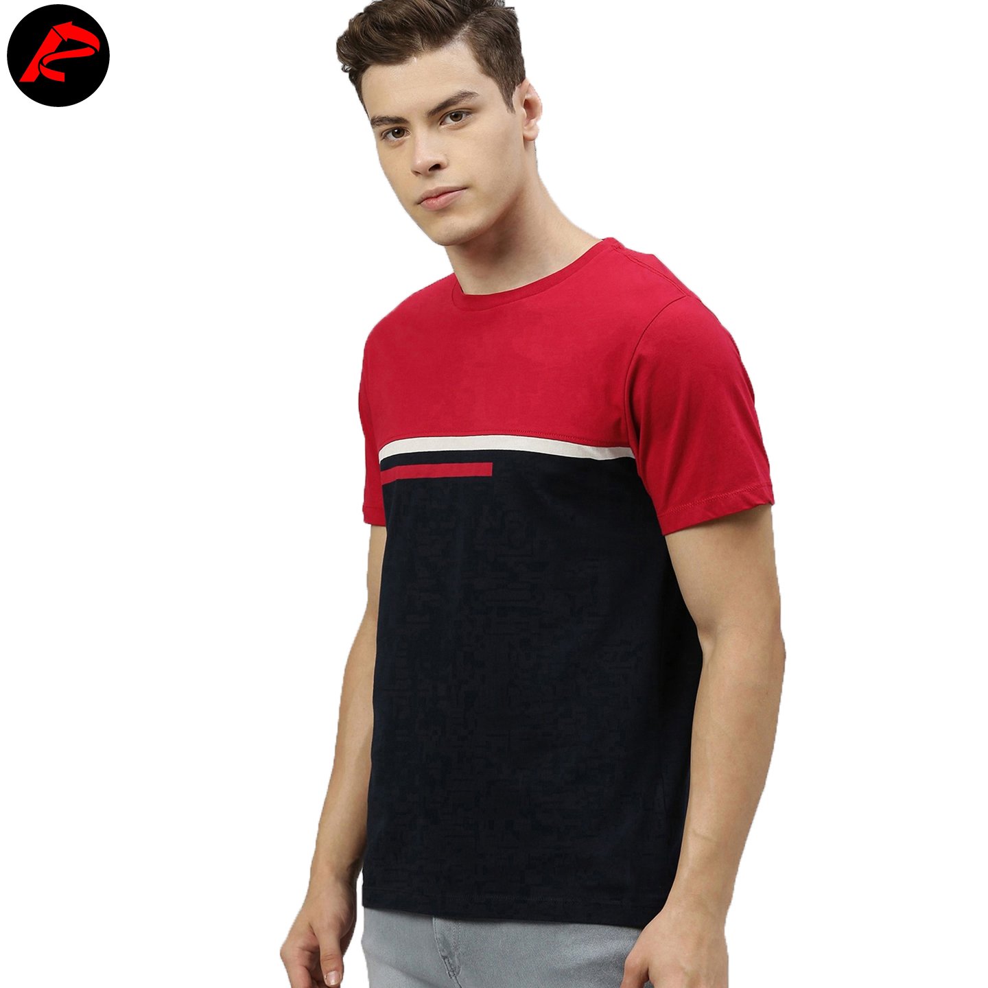 2023 High Quality Manufacturer Drop Sleeve Custom Casual T-Shirt Slim Fit Men's Plain T-Shirts