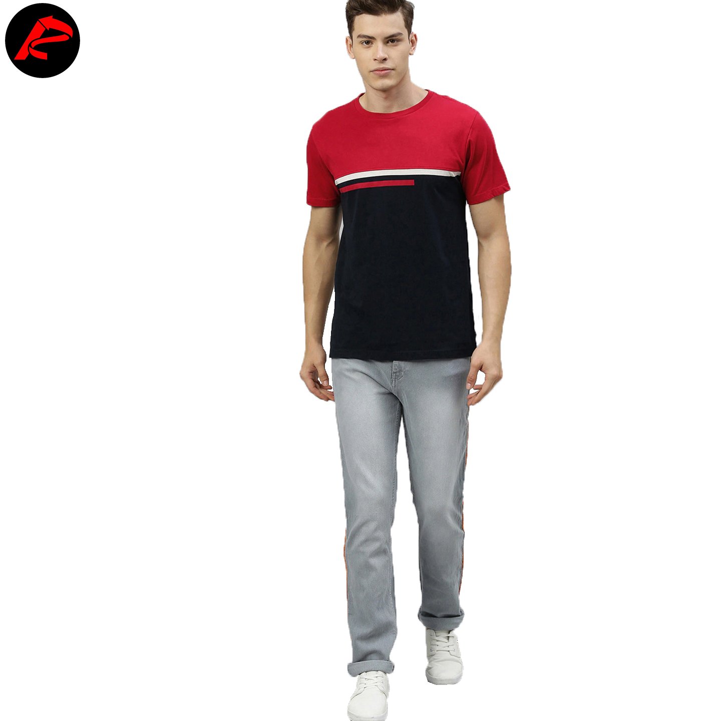 2023 High Quality Manufacturer Drop Sleeve Custom Casual T-Shirt Slim Fit Men's Plain T-Shirts
