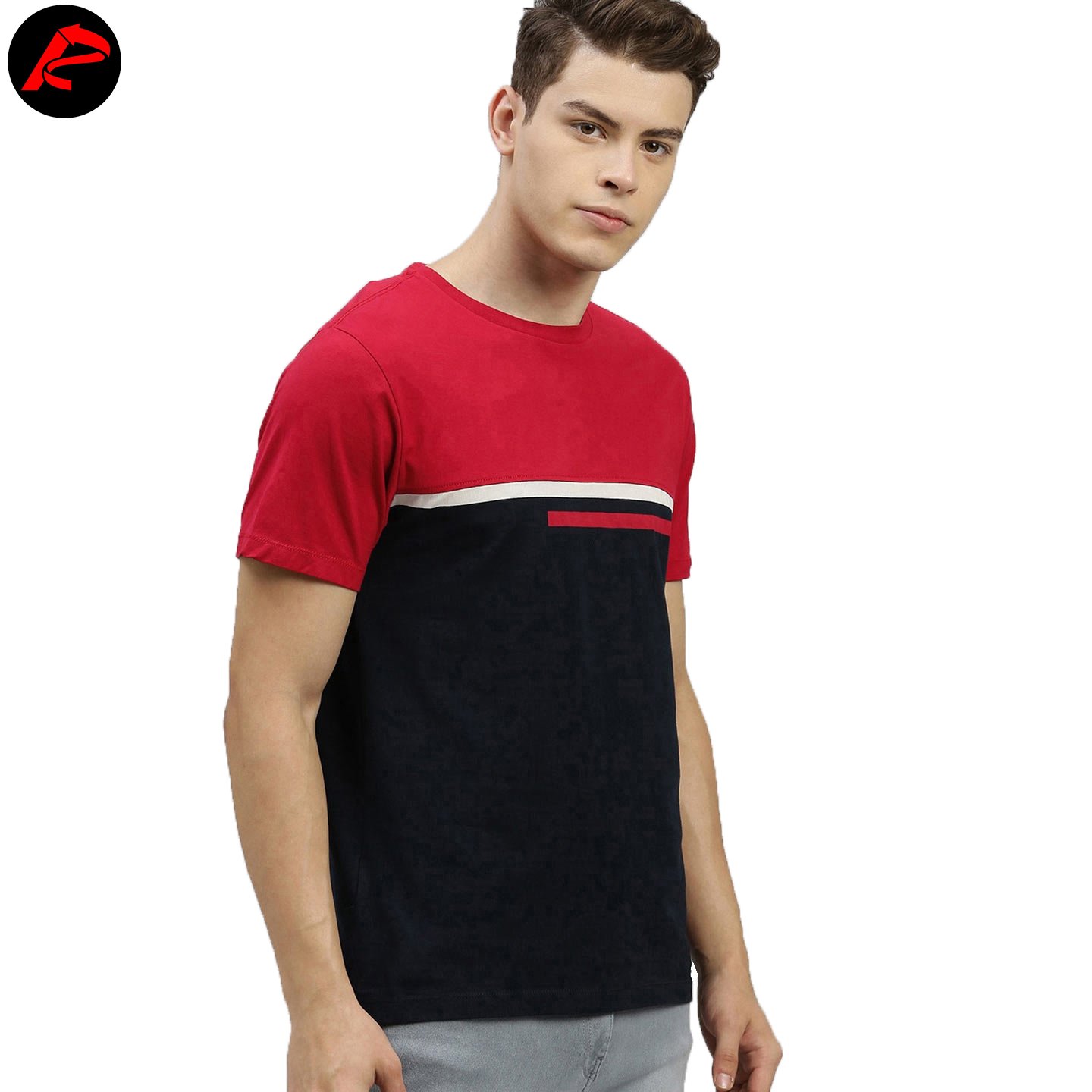 2023 High Quality Manufacturer Drop Sleeve Custom Casual T-Shirt Slim Fit Men's Plain T-Shirts