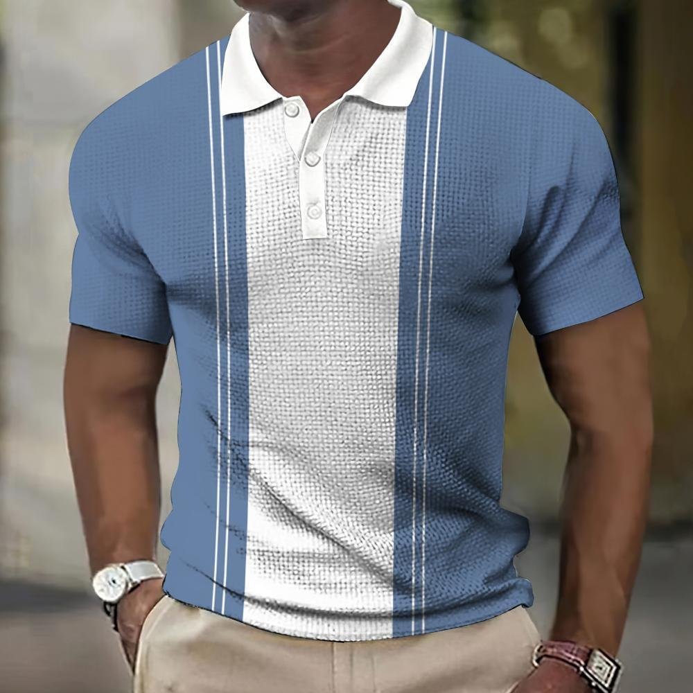 Mens Short Sleeves 3d All-over Print Men's Polo Shirt Geometric Patterns Summer Short-sleeved Clothing Custom Polo shirt