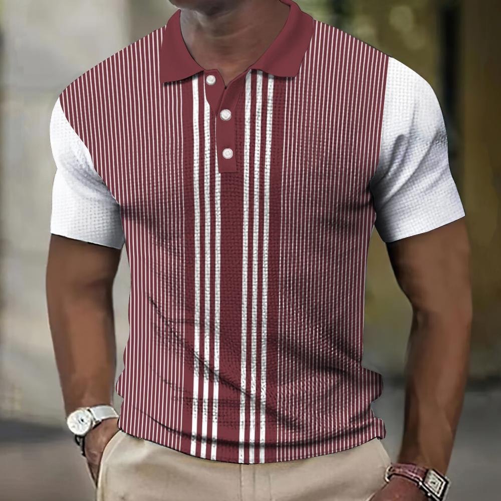 Mens Short Sleeves 3d All-over Print Men's Polo Shirt Geometric Patterns Summer Short-sleeved Clothing Custom Polo shirt