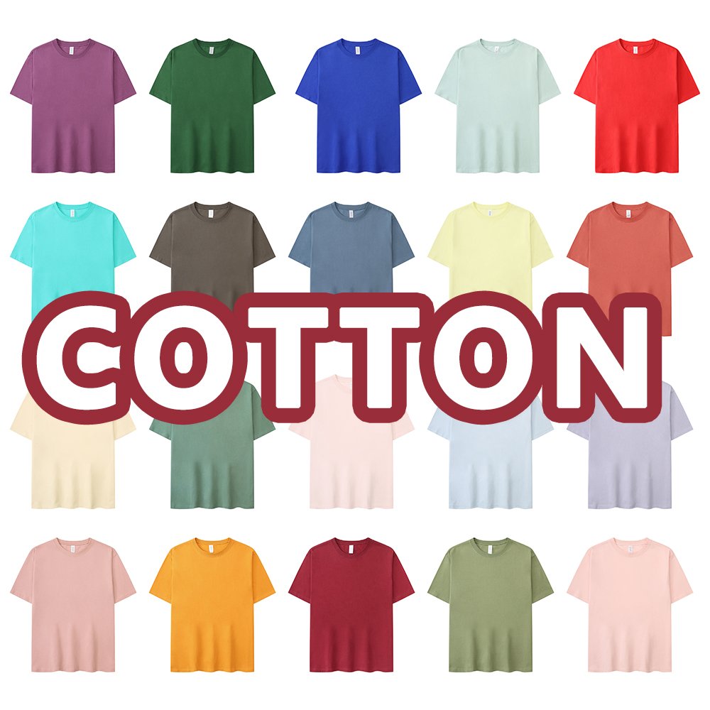 Premium Customized logo Tshirt 100% Pure Cotton Plain t shirts Classic Short Sleeved men's t-shirts for unisex