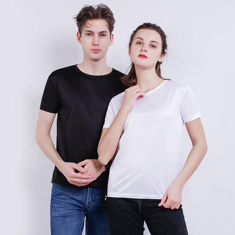 Wholesale Polyester Men's T Shirt Breathable Fitness round neck t-shirt Training Exercise Clothes Gym Sport Women T Shirt T175