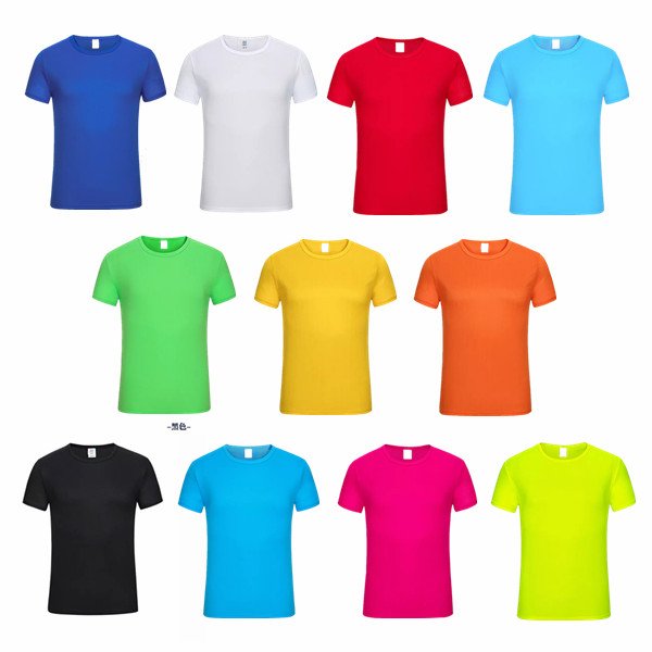 2023 New design Wholesale custom logo 100% polyester quick dry body fit O-neck collar sports running gym dry-fit men's t-shirt