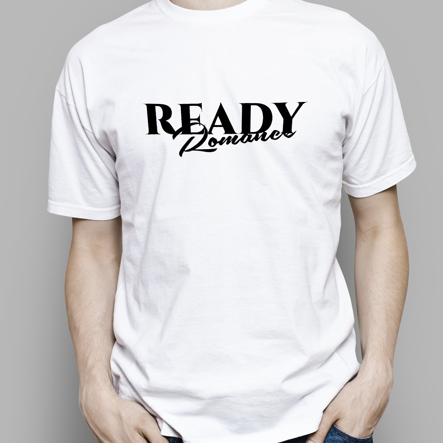 fashion custom logo print men's T-shirt logo printing