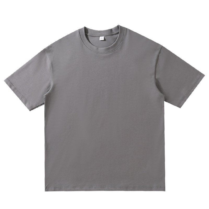 Factory Direct 260gsm 100% Cotton Crew Neck Short Sleeve T-Shirt High Quality Customizable Logo Printing Casual Style Wholesale