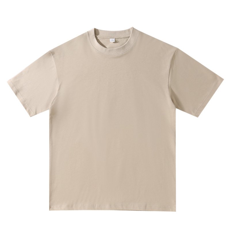 Factory Direct 260gsm 100% Cotton Crew Neck Short Sleeve T-Shirt High Quality Customizable Logo Printing Casual Style Wholesale