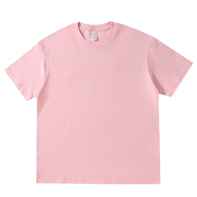 Factory Direct 260gsm 100% Cotton Crew Neck Short Sleeve T-Shirt High Quality Customizable Logo Printing Casual Style Wholesale