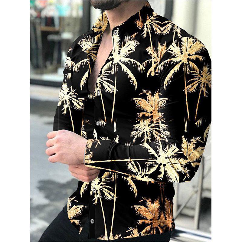 New Arrival Printed Men's Dress Sublimation Shirts chemise homme Quick Dry Men's Luxury Formal Shirts