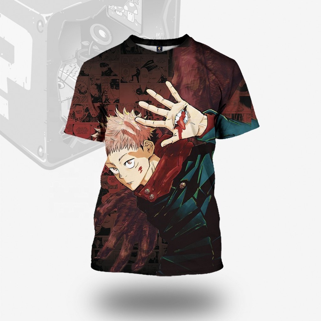 2024 Summer 3D All Art Anime Sukuna Goju Itadori Jujutsu Kaisen Character Adult T-shirt Street Casual Top