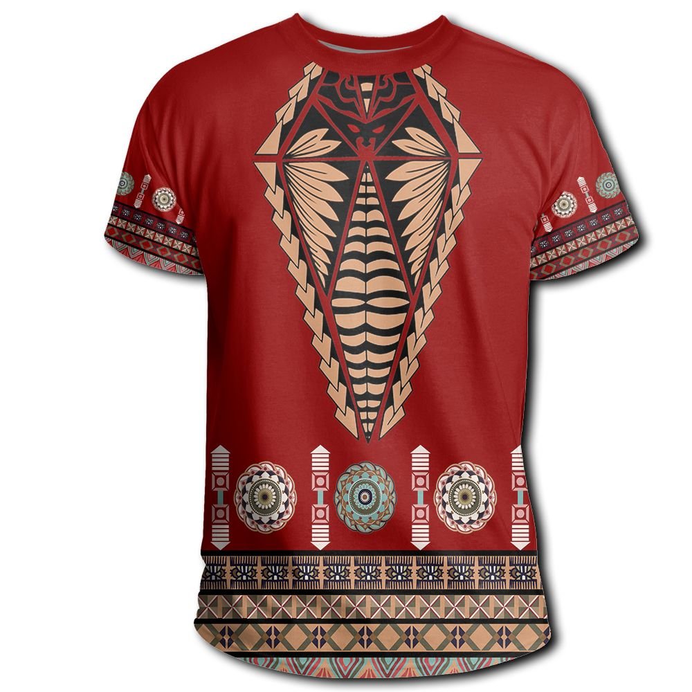 All Over Print Short Sleeve Luxury Fashion Polynesian Samoan Tribal Pattern Design Custom Tonga Logo Men's Big People T-Shirts