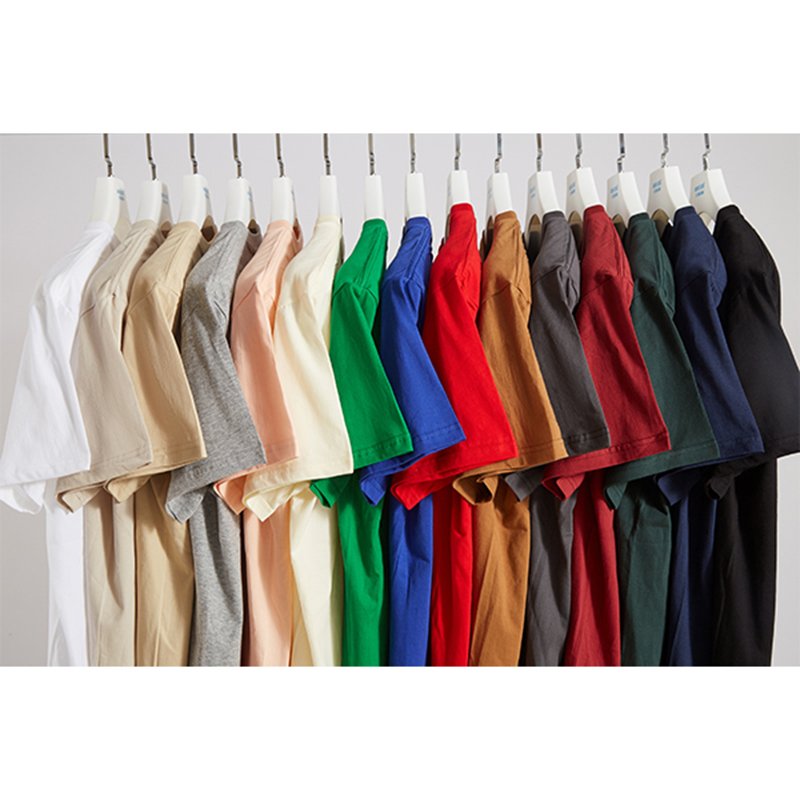 High Quality 250 Gsm Heavy Weight Men's T-Shirt Streetwear Blank T-Shirt for OEM Print Logo & Plus Size Option