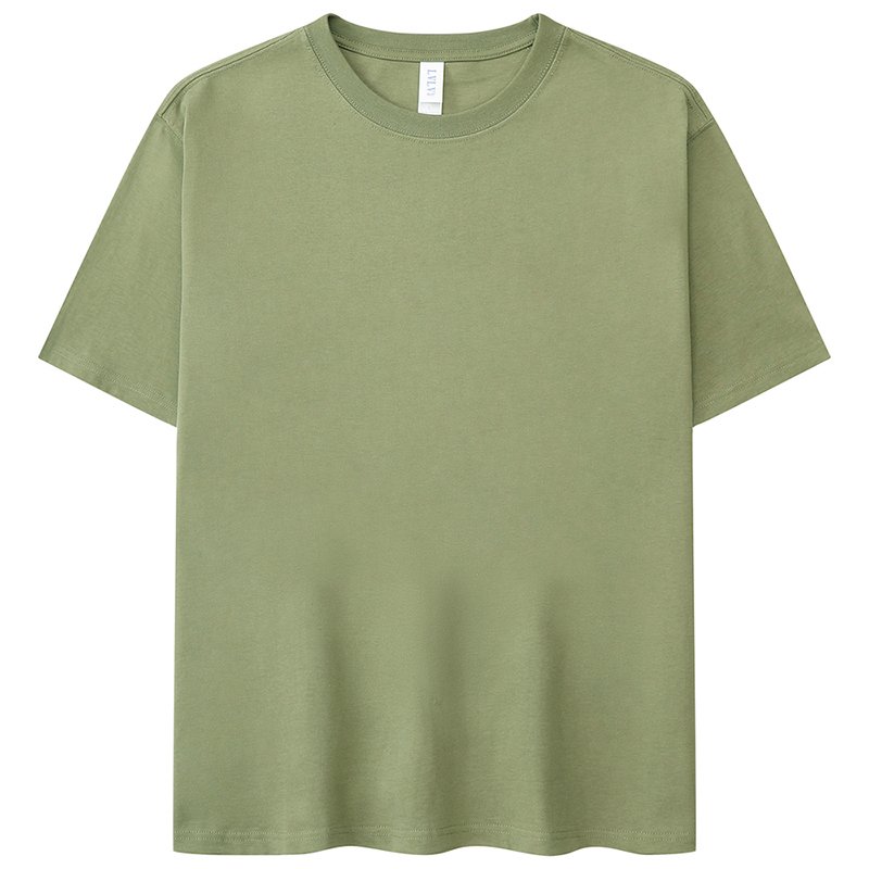 240gsm Drop Shoulder Graphic Heavyweight T-shirt Luxury Blank Heavy Cotton Streetwear Oversized Mens Custom T shirt