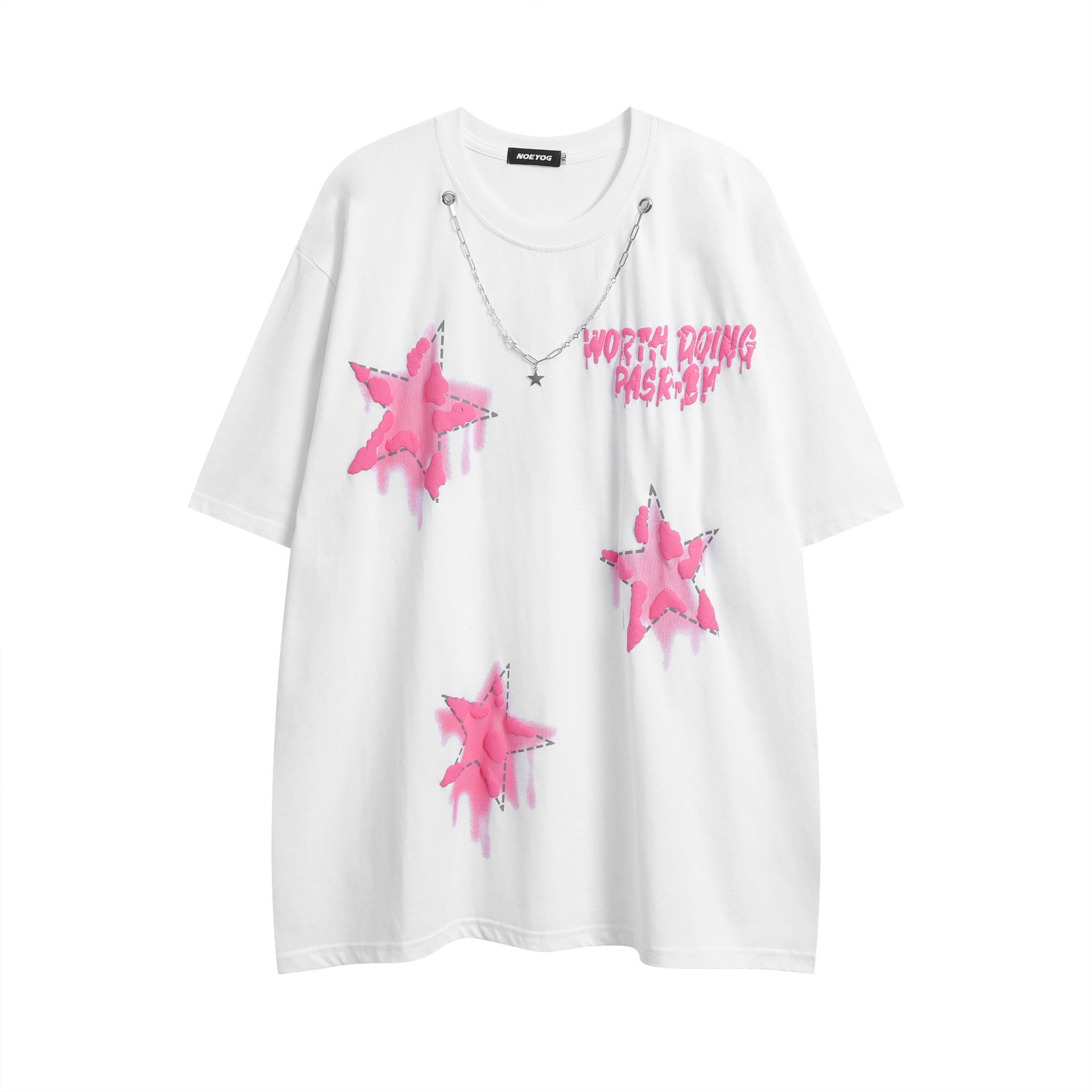 Custom 3D Puff Print T-Shirt High Quality Organic Cotton Drop Shoulder Heavyweight Unisex 100% Cotton Knitted Logo Men's T-Shirt