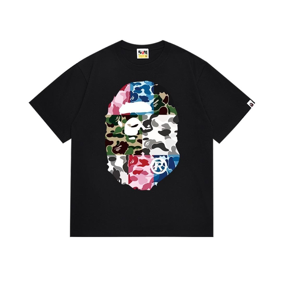 2024 New style Top Quality BAPEES brand Fashion Designer T Shirt Men Trendy Printed Tshirt Casual sports bapees T-shirt