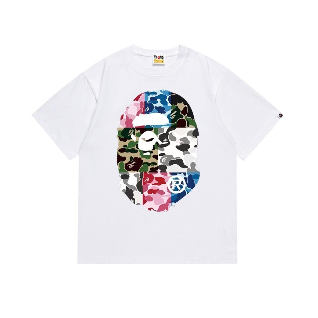 2024 New style Top Quality BAPEES brand Fashion Designer T Shirt Men Trendy Printed Tshirt Casual sports bapees T-shirt