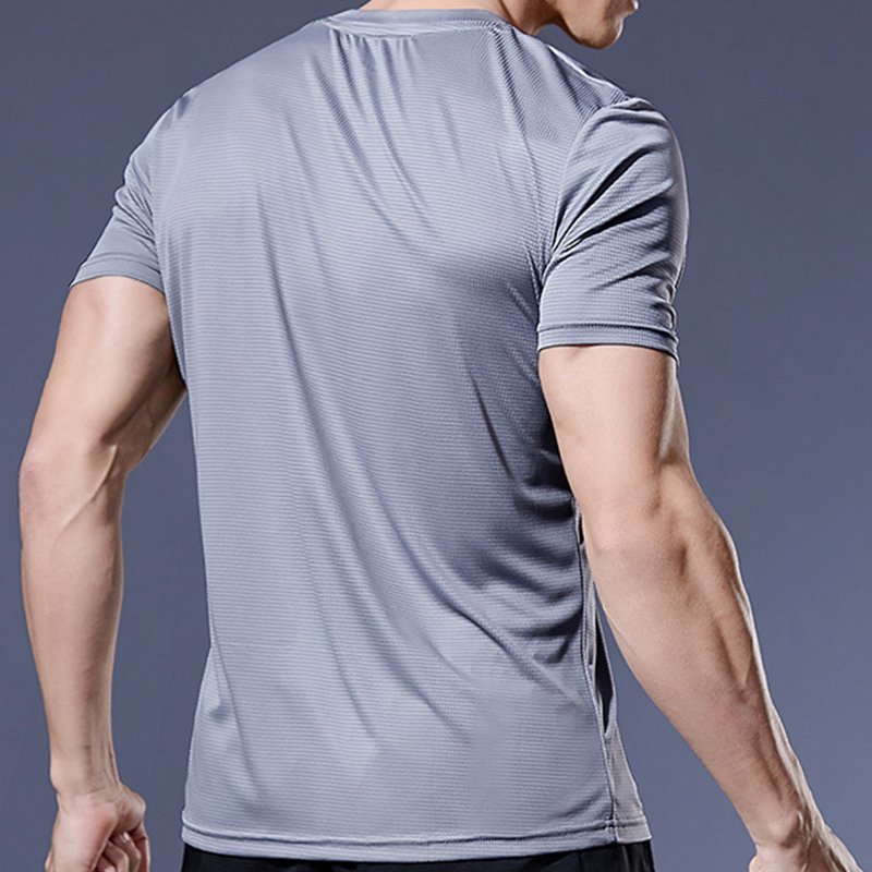 Wholesale Quick Dry Custom Spandex Men's T-shirts Running Fitness Gym Shirt Gym T Shirt