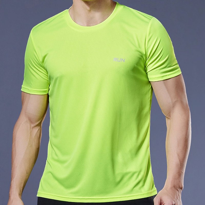 Wholesale Quick Dry Custom Spandex Men's T-shirts Running Fitness Gym Shirt Gym T Shirt
