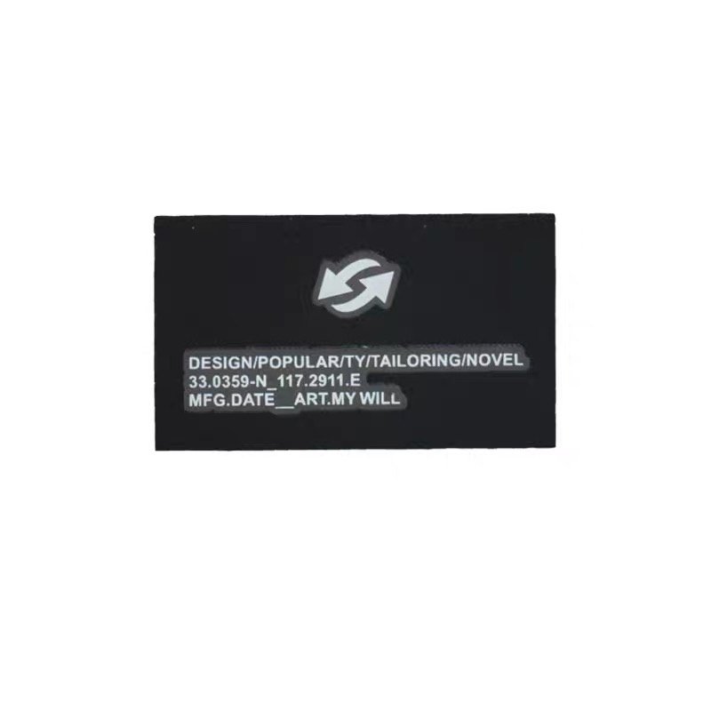Men's jackets Film Clothing Label Heat Transfers Custom Iron for shirt Transfer Printing Bags Shoes Rush Technics Time Lead
