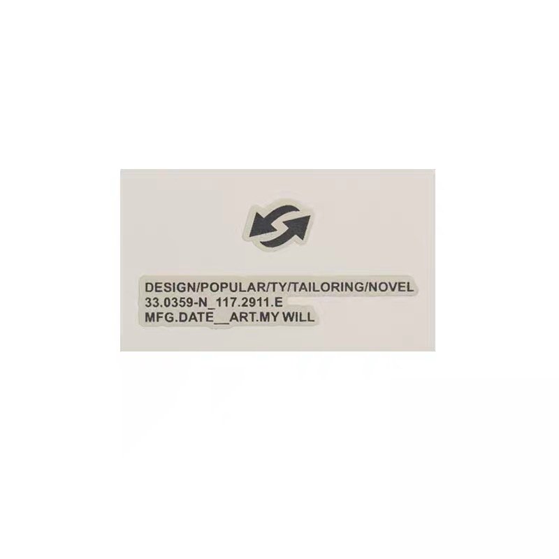 Men's jackets Film Clothing Label Heat Transfers Custom Iron for shirt Transfer Printing Bags Shoes Rush Technics Time Lead