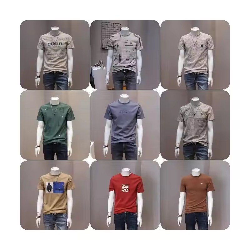 New design loose fitting 100% cotton T-shirt Short sleeve men's T-shirt