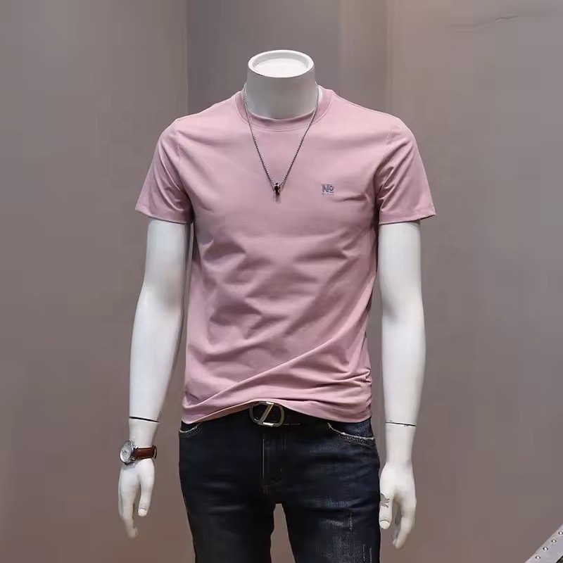 New design loose fitting 100% cotton T-shirt Short sleeve men's T-shirt