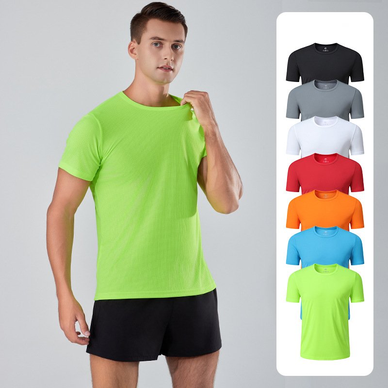 Customized Cheap Wholesale Blank Men 100% Polyester Quick Dry Tshirts Printing Logo Sports Men's T-shirts
