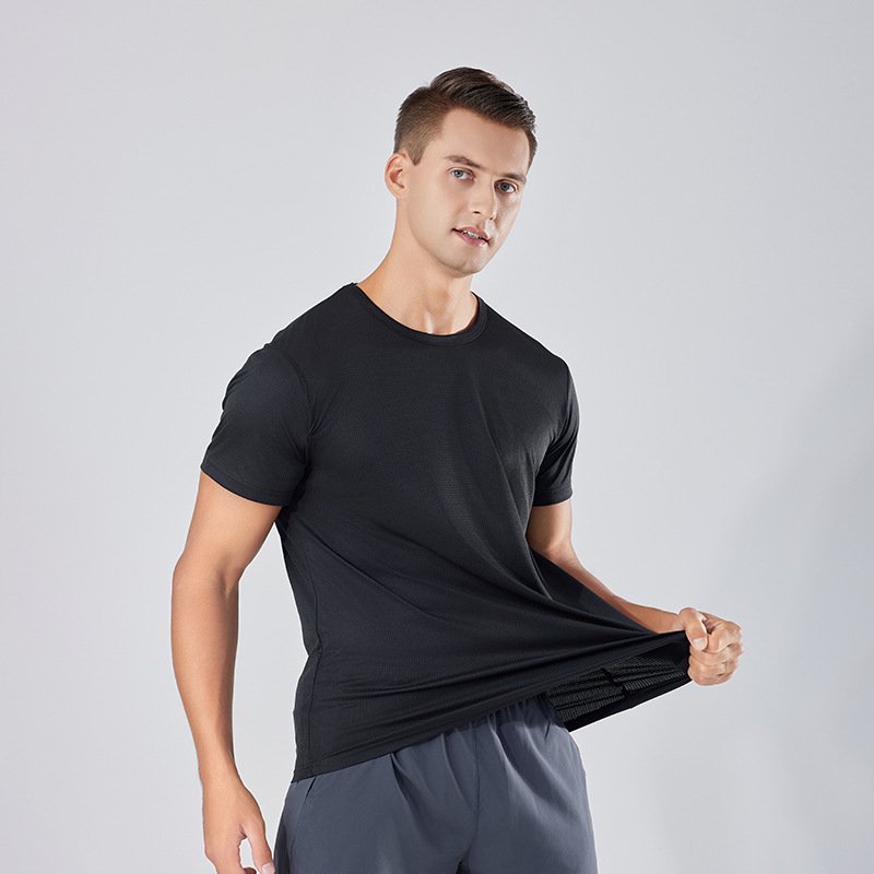Customized Cheap Wholesale Blank Men 100% Polyester Quick Dry Tshirts Printing Logo Sports Men's T-shirts