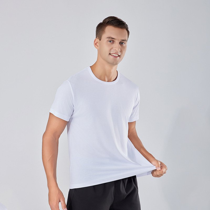Customized Cheap Wholesale Blank Men 100% Polyester Quick Dry Tshirts Printing Logo Sports Men's T-shirts