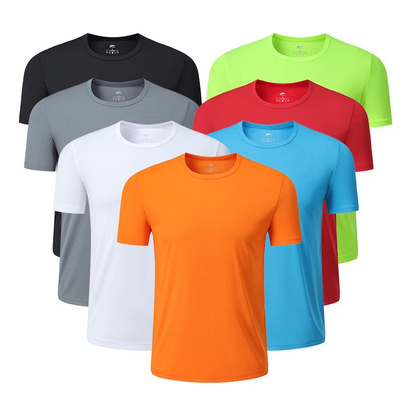 Customized Cheap Wholesale Blank Men 100% Polyester Quick Dry Tshirts Printing Logo Sports Men's T-shirts